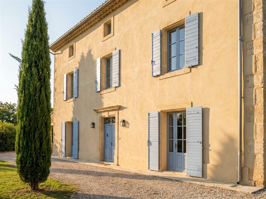 Ravalement de façade — chantier LJR Rénovation à Nîmes et dans le Gard